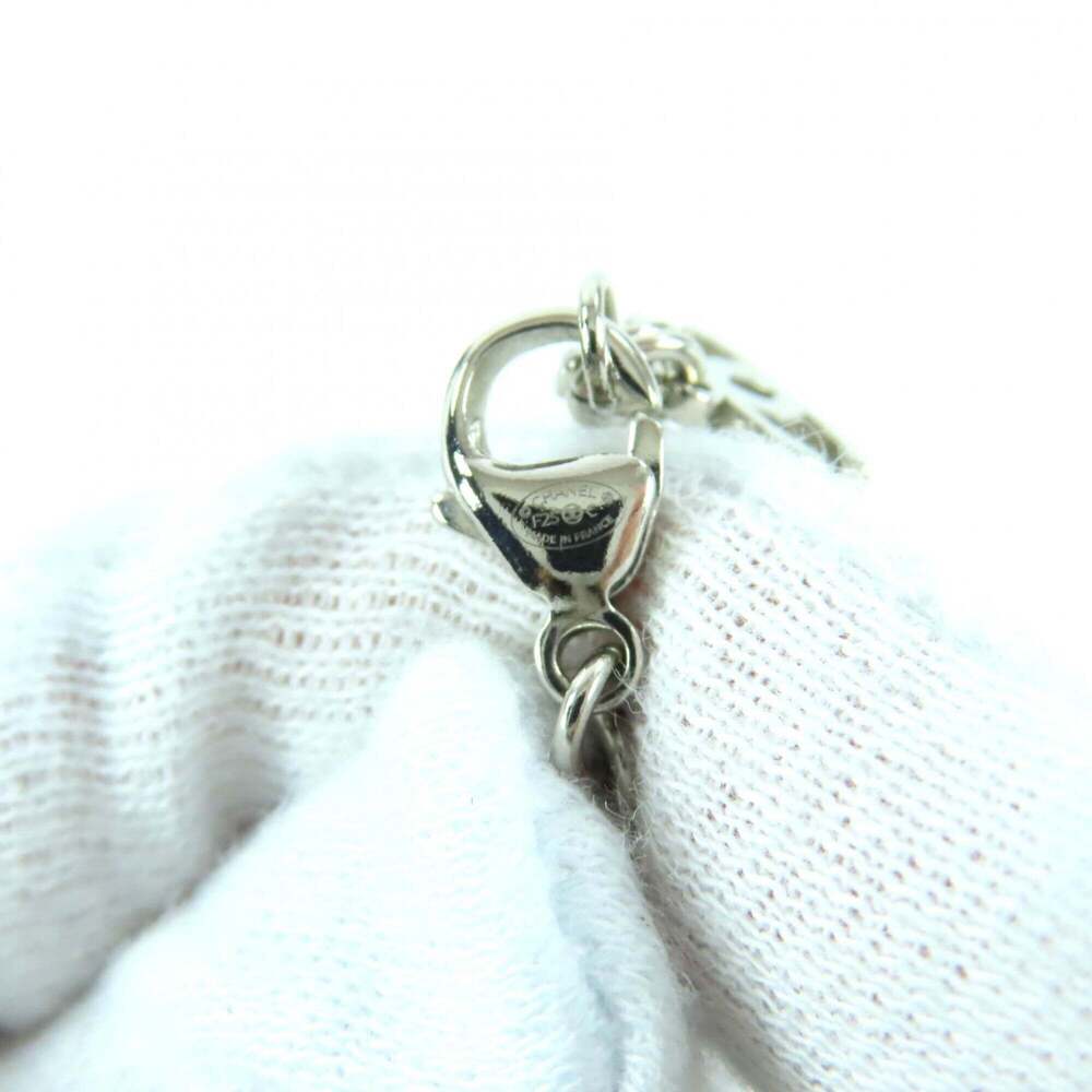 CHANEL Authentic Silver Pearl Logo Necklace - Picture 7 of 7